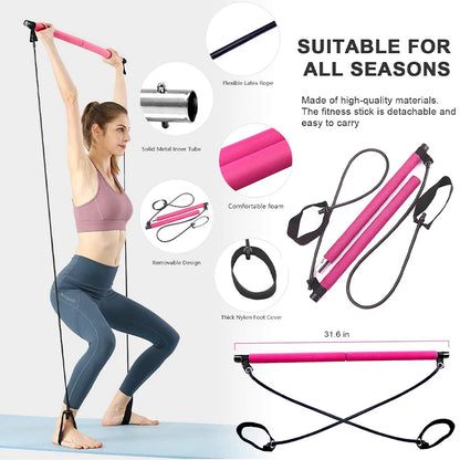 Elovia® Pilates Bar Kit with Resistance Bands.